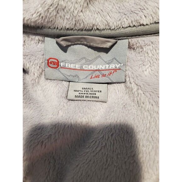 Free Country Live In It Fleece size small - Gray - 0260 - Picture 10 of 11